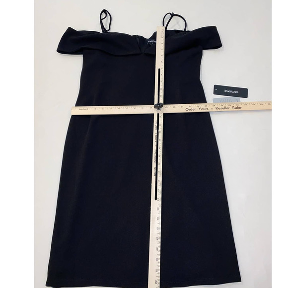 BEBE CASUAL FORMAL BLACK DRESS L NEW WITH TAG - Picture 3 of 6